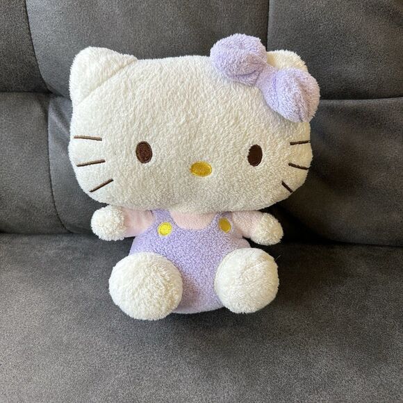 Hello Kitty  TY Plush 2011 Stuffed Animal Doll Toy Purple Bow Lilac Collectible - Picture 1 of 10